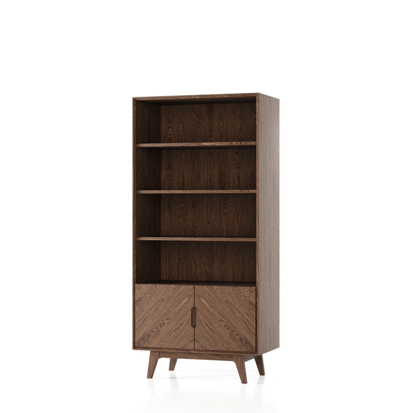 2 door wood book case cofra