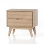 Bua 2 Drawer Side Table- Natural