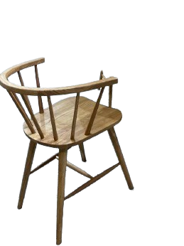 Spindle Chair with stretcher-Bordo