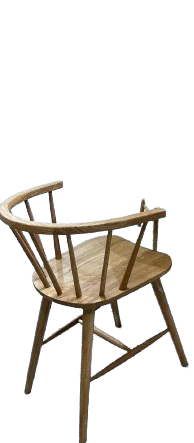 Chair 03 - Spindle Chair with stretchers-Natural