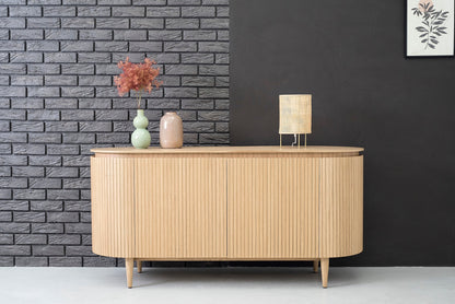 Mil 4 Door Sideboard-Natural