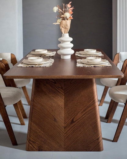 Table 04 - 2200 Table with French Herringbone detailing-Bordo